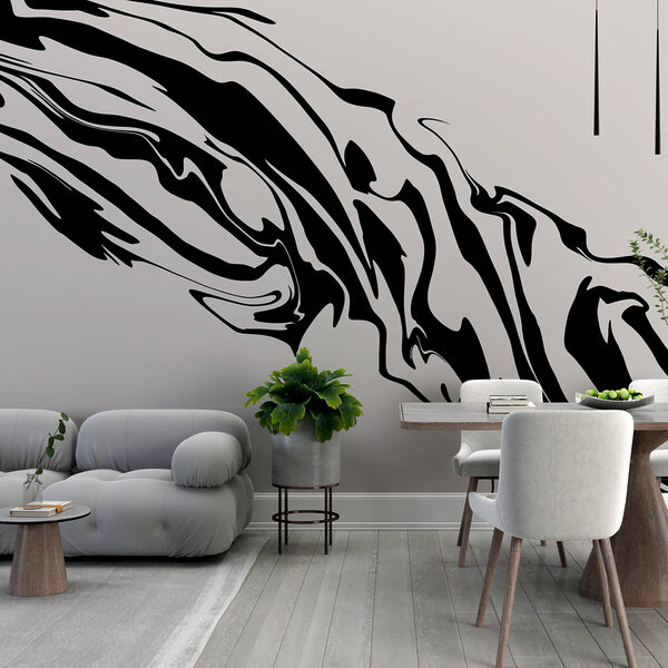 Black and white swirly pattern