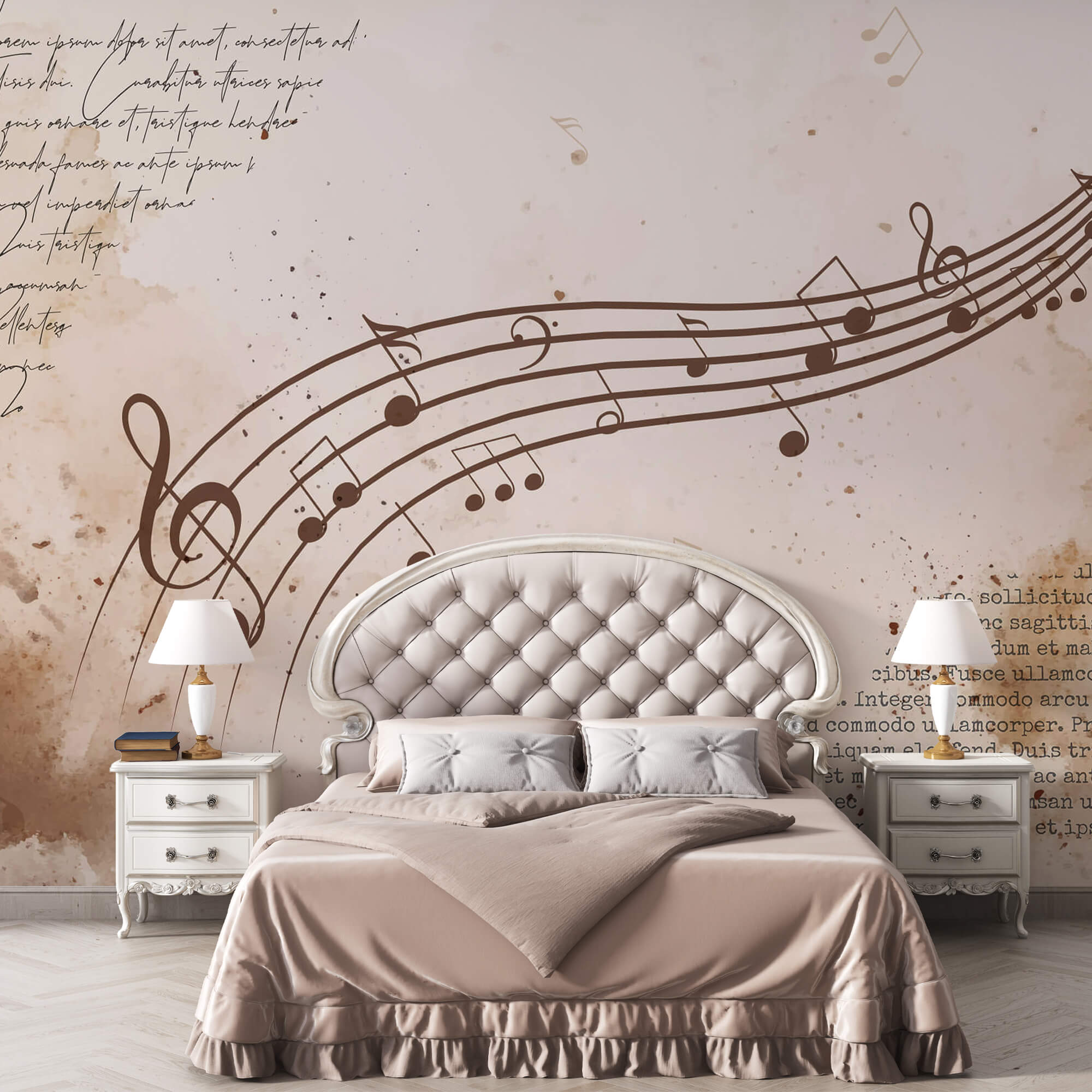 Music notes on a sheet
