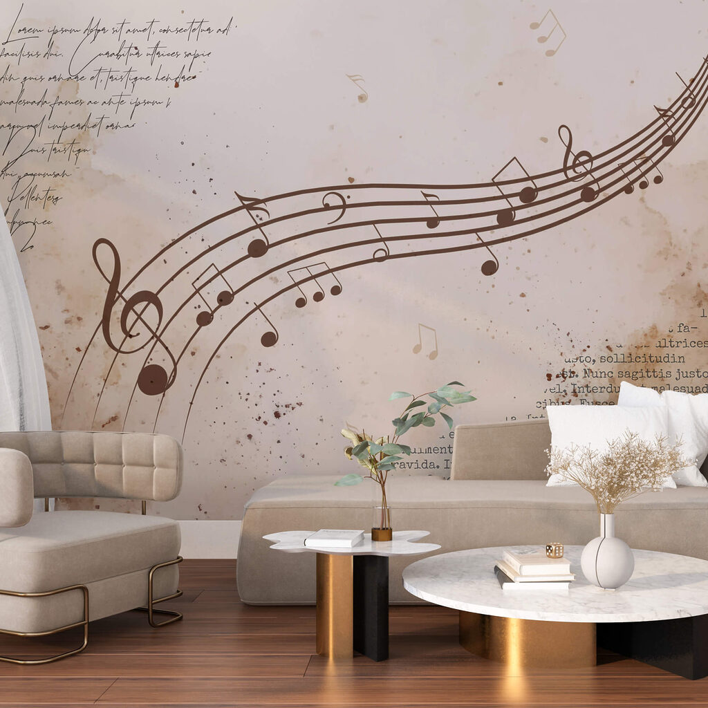 Music notes on a sheet