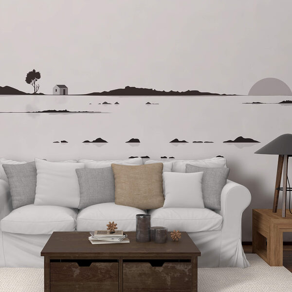 House in the middle of a lake