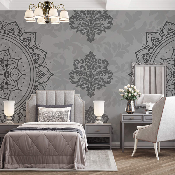 Wall murals Grey and white pattern (SKU: t00382) Wall murals Wall murals Grey and white pattern (SKU: t00382)