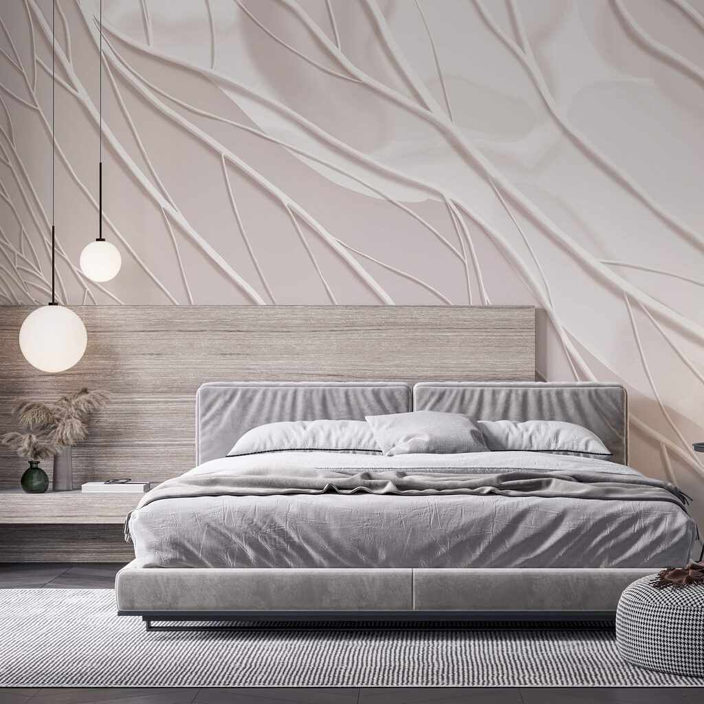 White lines on a white surface