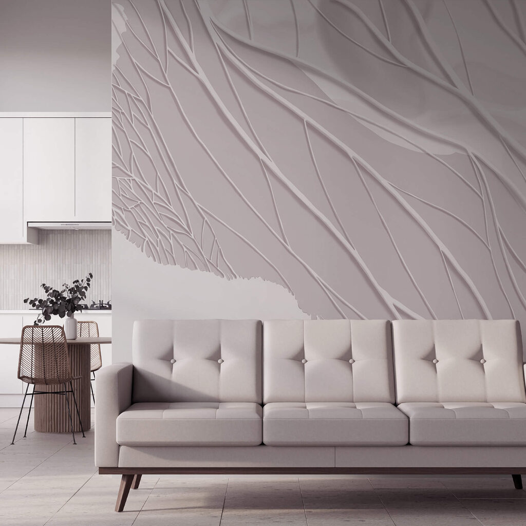 White lines on a white surface