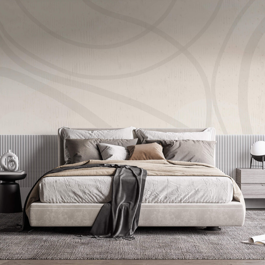 White surface with lines