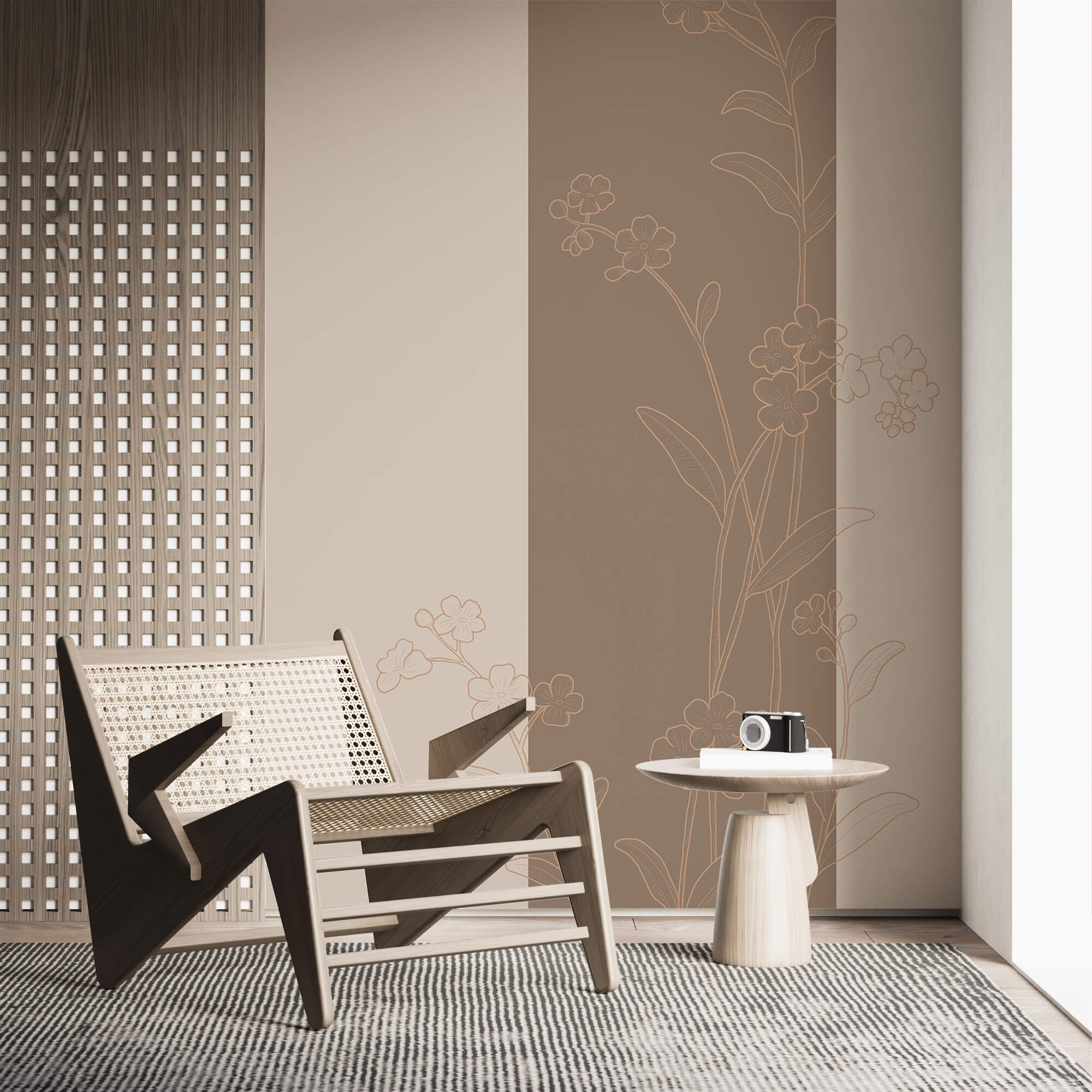 Elegant floral design on soothing background