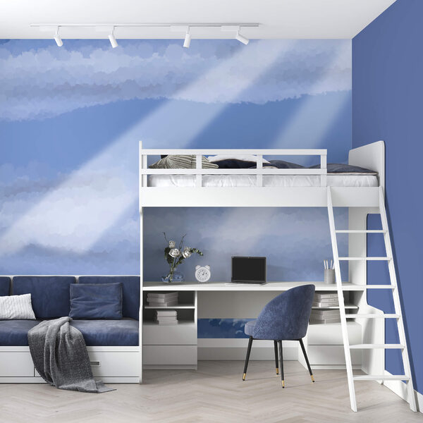 Wall murals Clouds and light beams in the sky (SKU: t00416) Wall murals Wall murals Clouds and light beams in the sky (SKU: t00416)