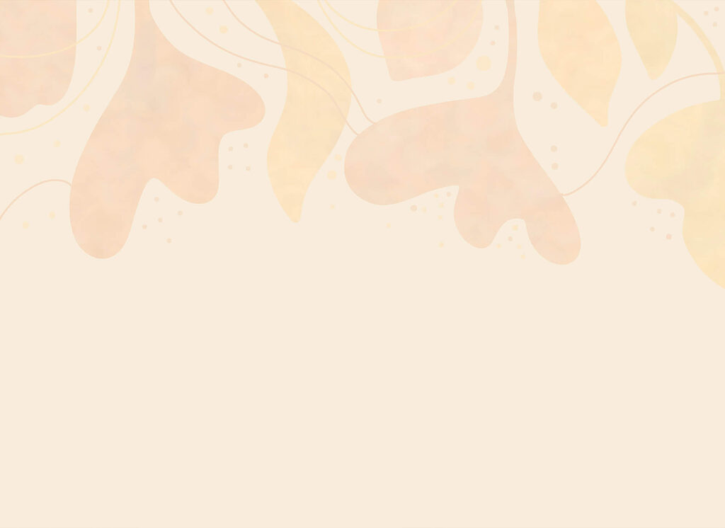 Gentle pastel leaves on soft backdrop