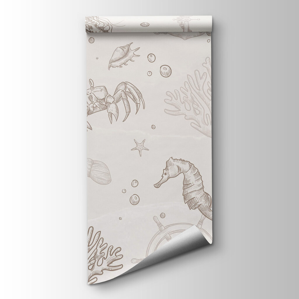 Pattern of sea creatures