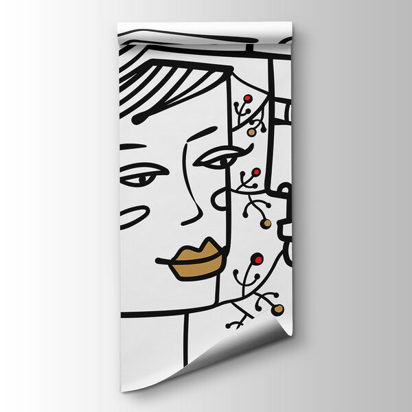 Drawing of a man and a woman Drawing of a man and a woman