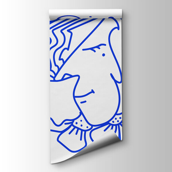 Drawing of a woman with flowers Drawing of a woman with flowers