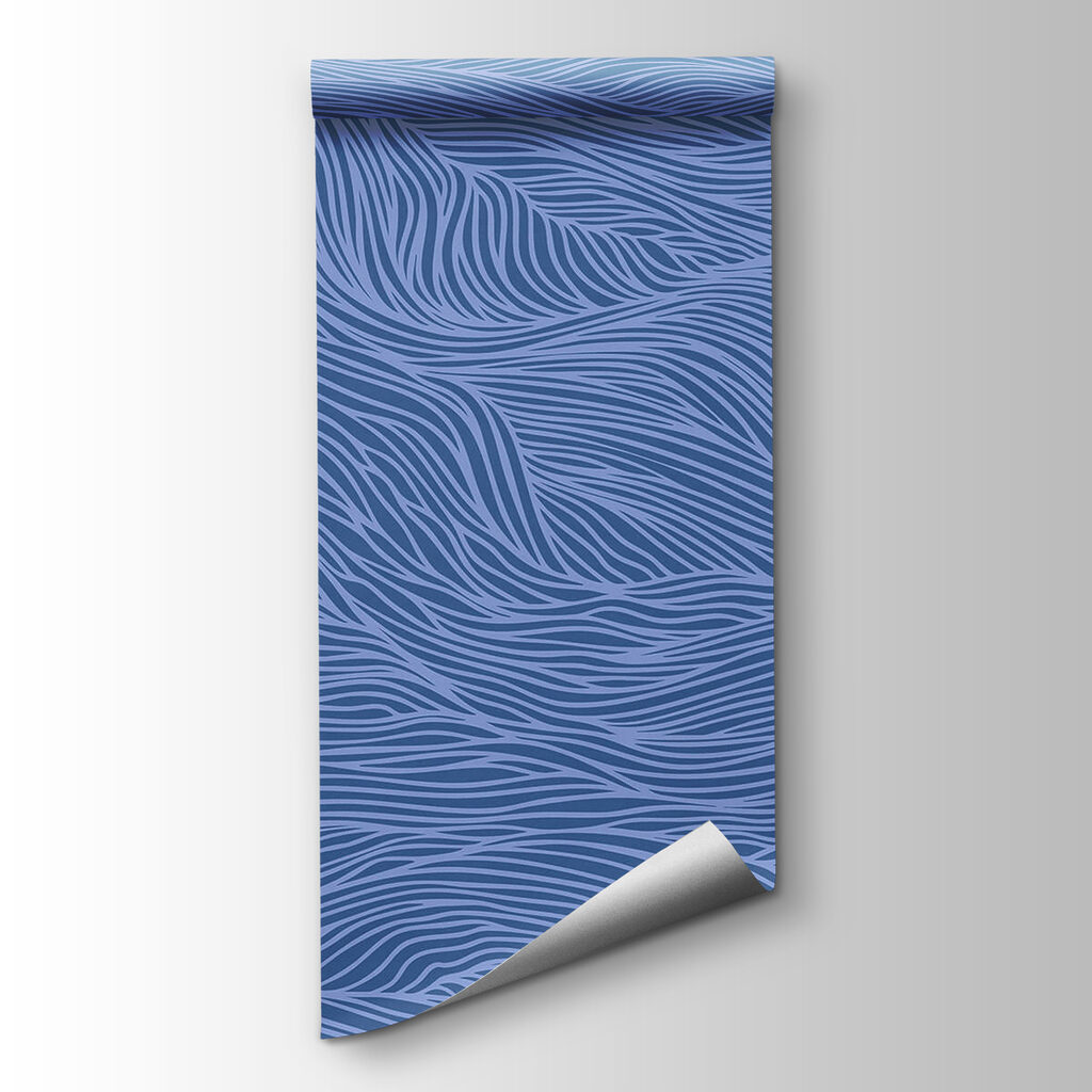 Blue and white wavy pattern Blue and white wavy pattern