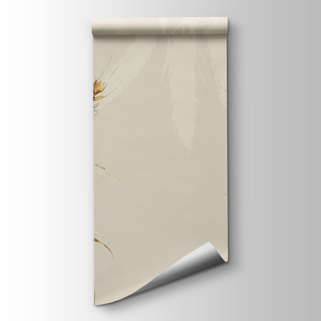 Painting of wheat on a white background Painting of wheat on a white background