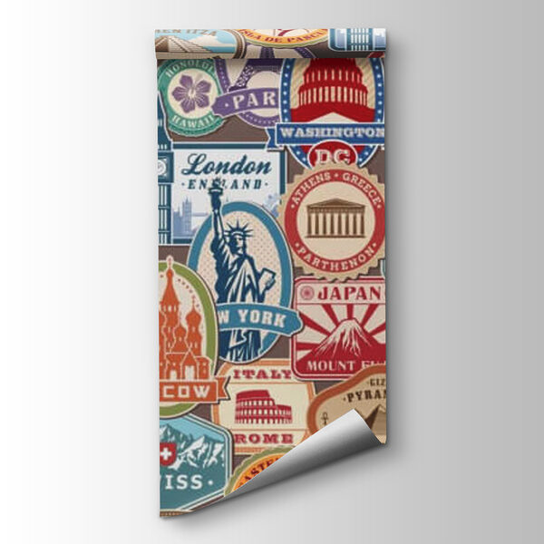 Collection of different stickers