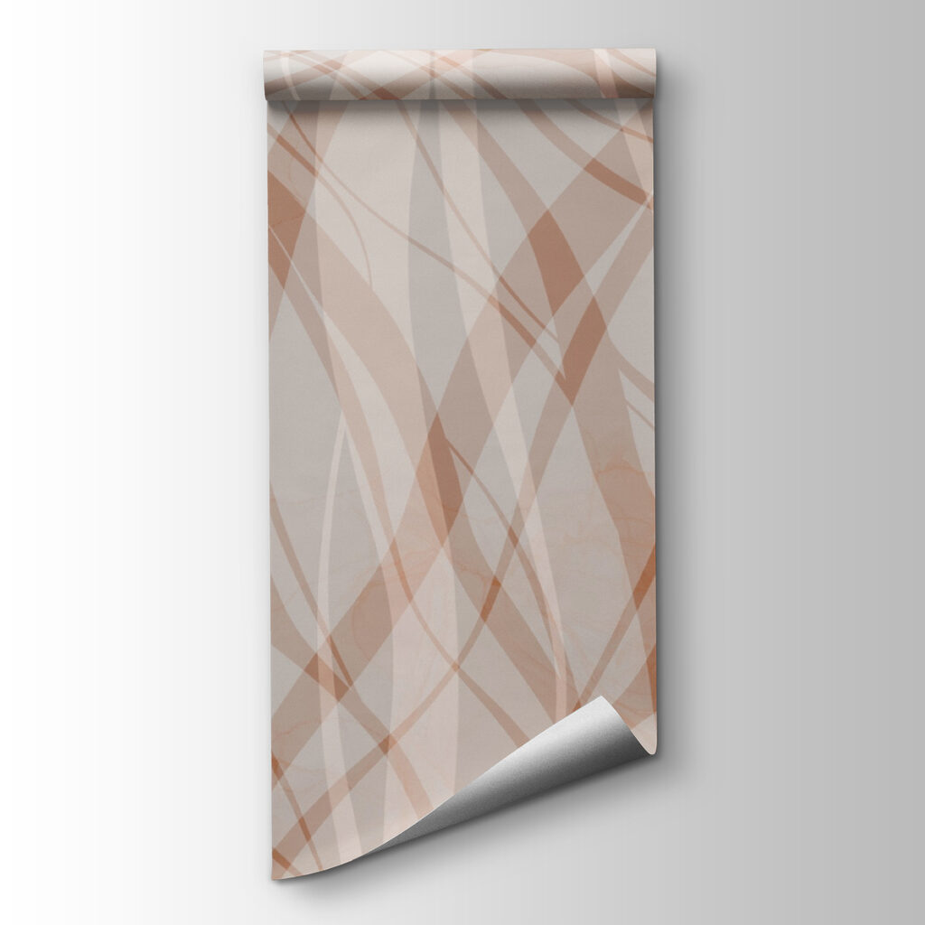 Flowing lines in soft hues