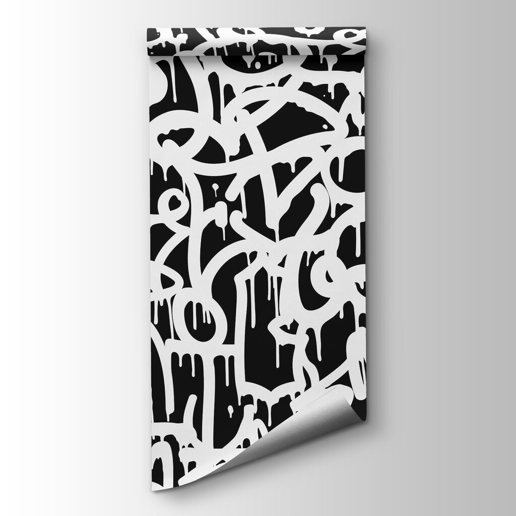 Black and white graffiti Black and white graffiti