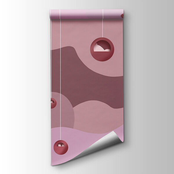 Purple and pink background with balls Purple and pink background with balls