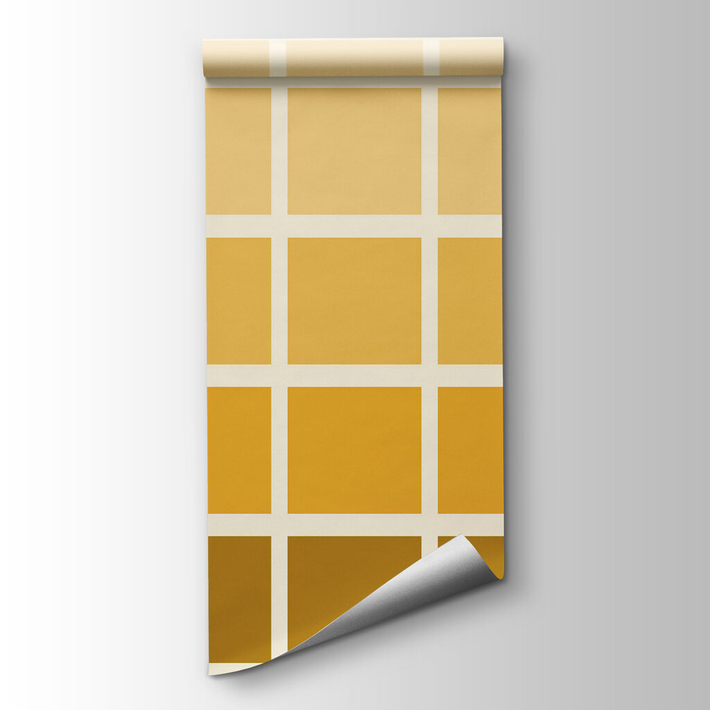 Yellow and brown squares