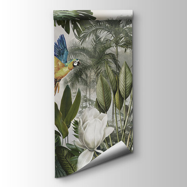 Group of birds in a forest