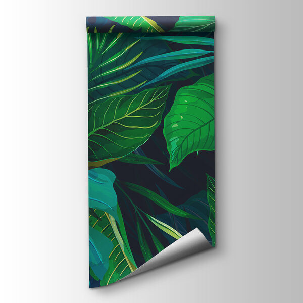 Lush greenery in vibrant colors Lush greenery in vibrant colors