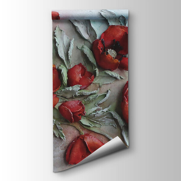 Vibrant red flowers in soft hues Vibrant red flowers in soft hues