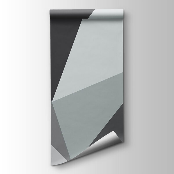 Grey and white triangle pattern