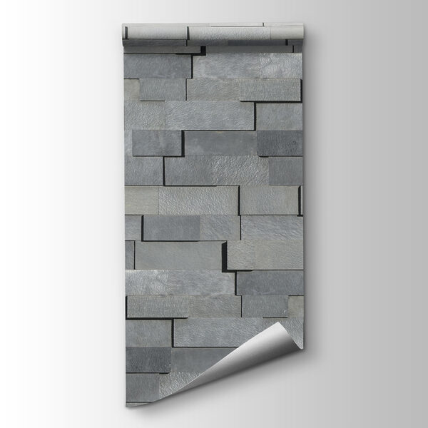 Wall of grey bricks