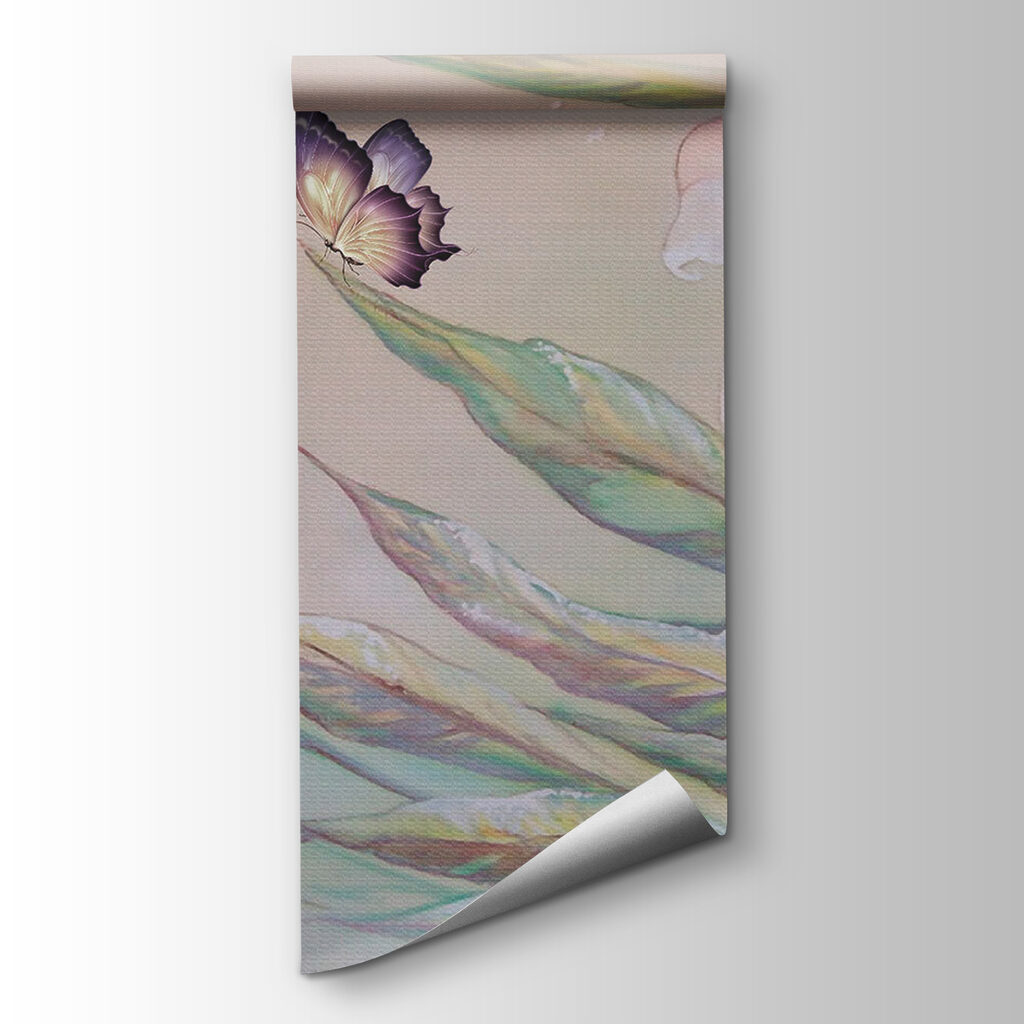 Painting of flowers and butterflies Painting of flowers and butterflies