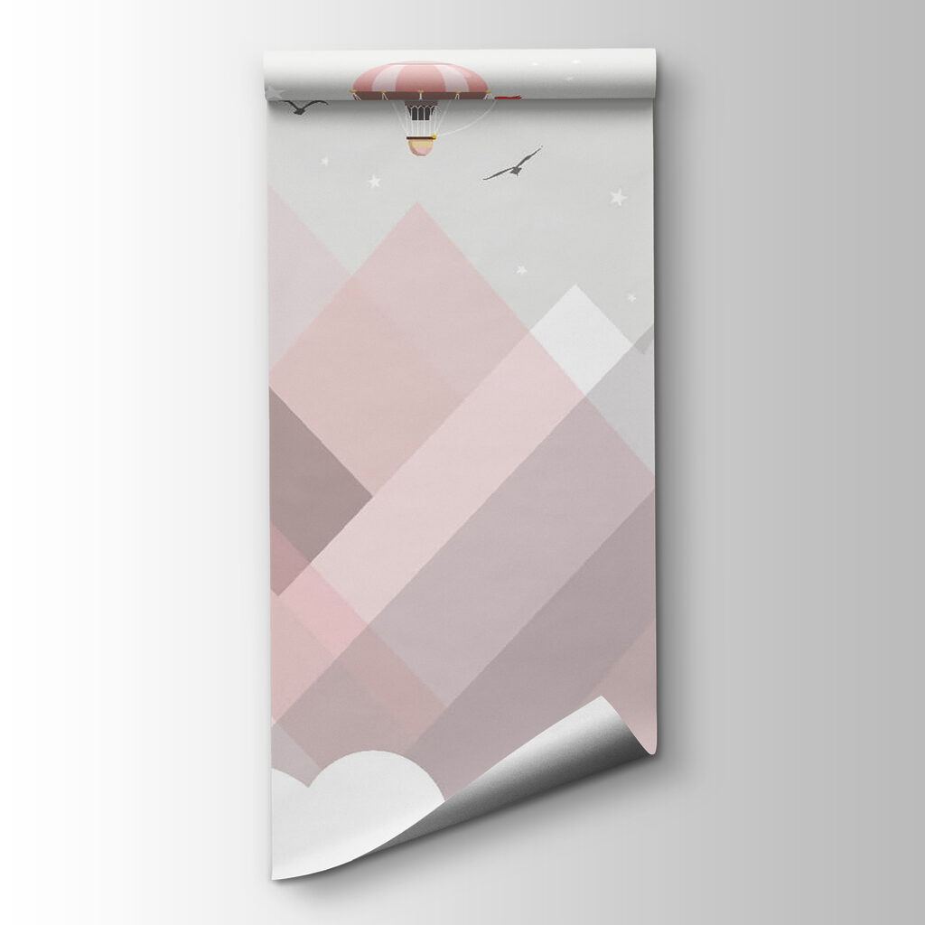 Hot air balloons over mountains Hot air balloons over mountains