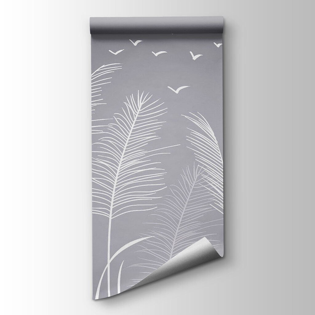 White feathers and birds flying in the sky White feathers and birds flying in the sky