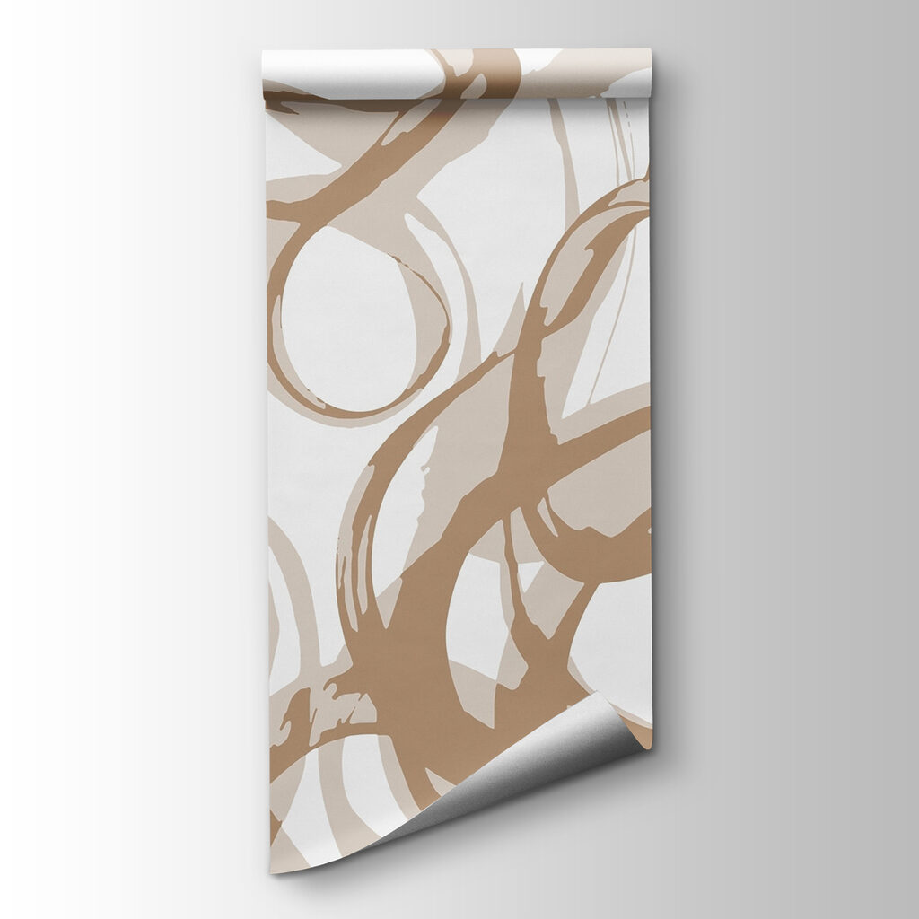 White and brown swirls