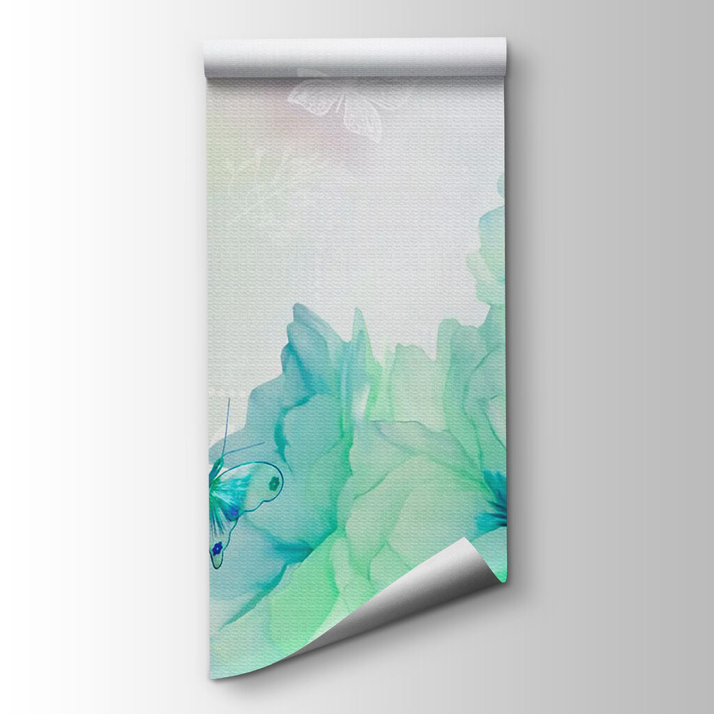 Butterflies on a white background