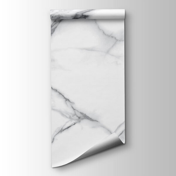 White marble with black veins