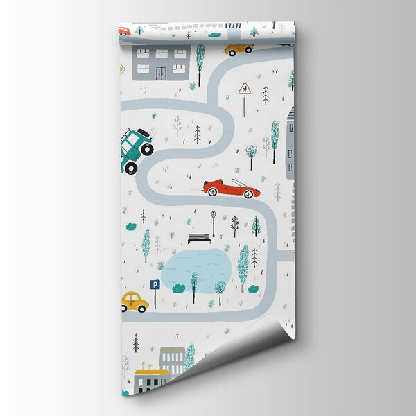 Map of cars and buildings Map of cars and buildings