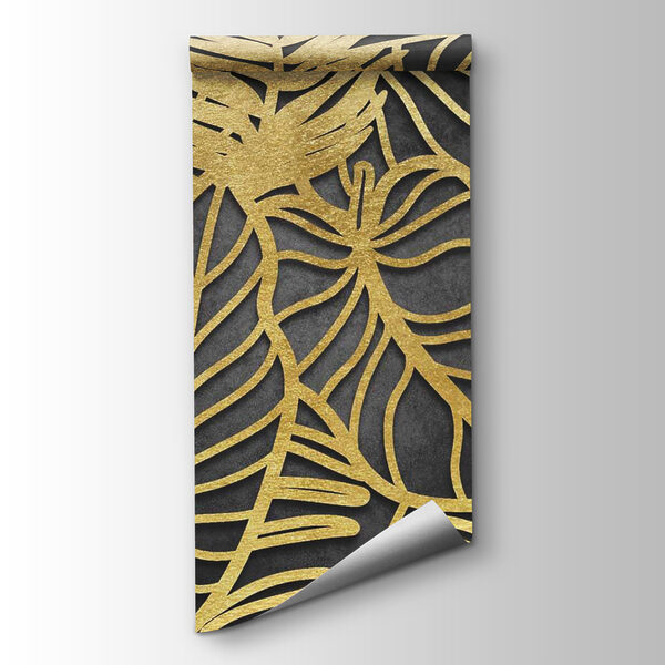 Artistic foliage design on dark background Artistic foliage design on dark background