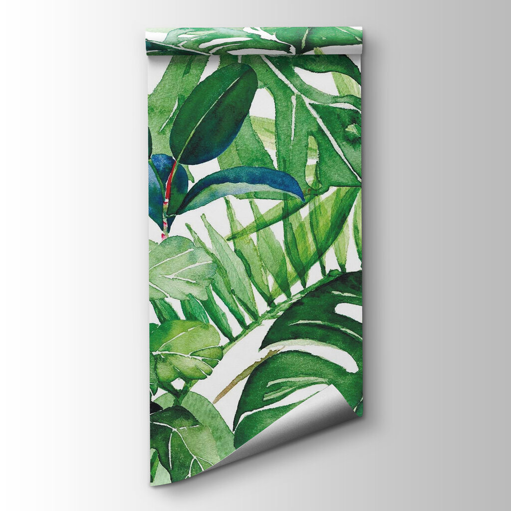 Lush green leaves in harmony