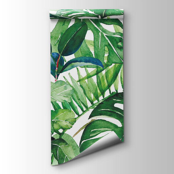 Lush green leaves in harmony