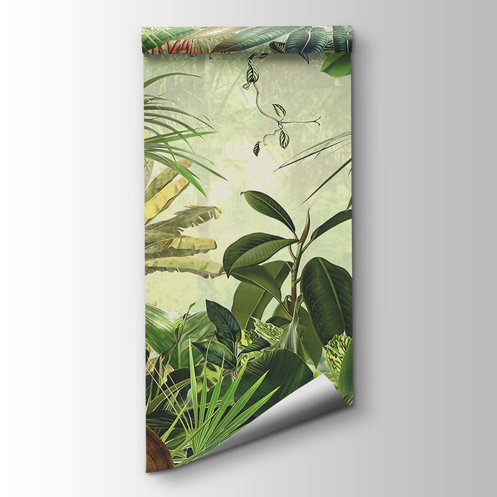 Painting of a tropical forest