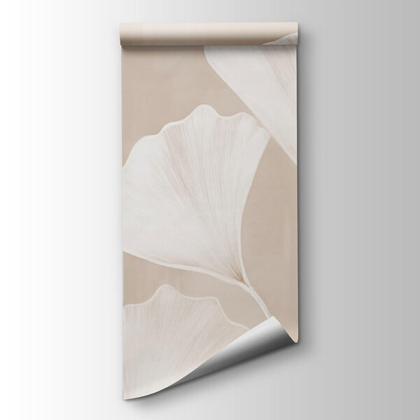 Delicate leaves on a neutral background Delicate leaves on a neutral background