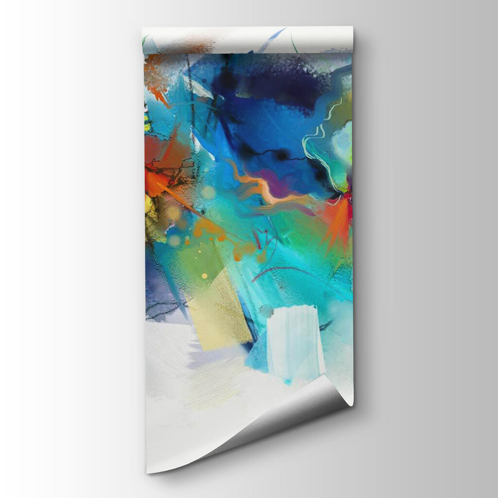 Colorful painting of flowers