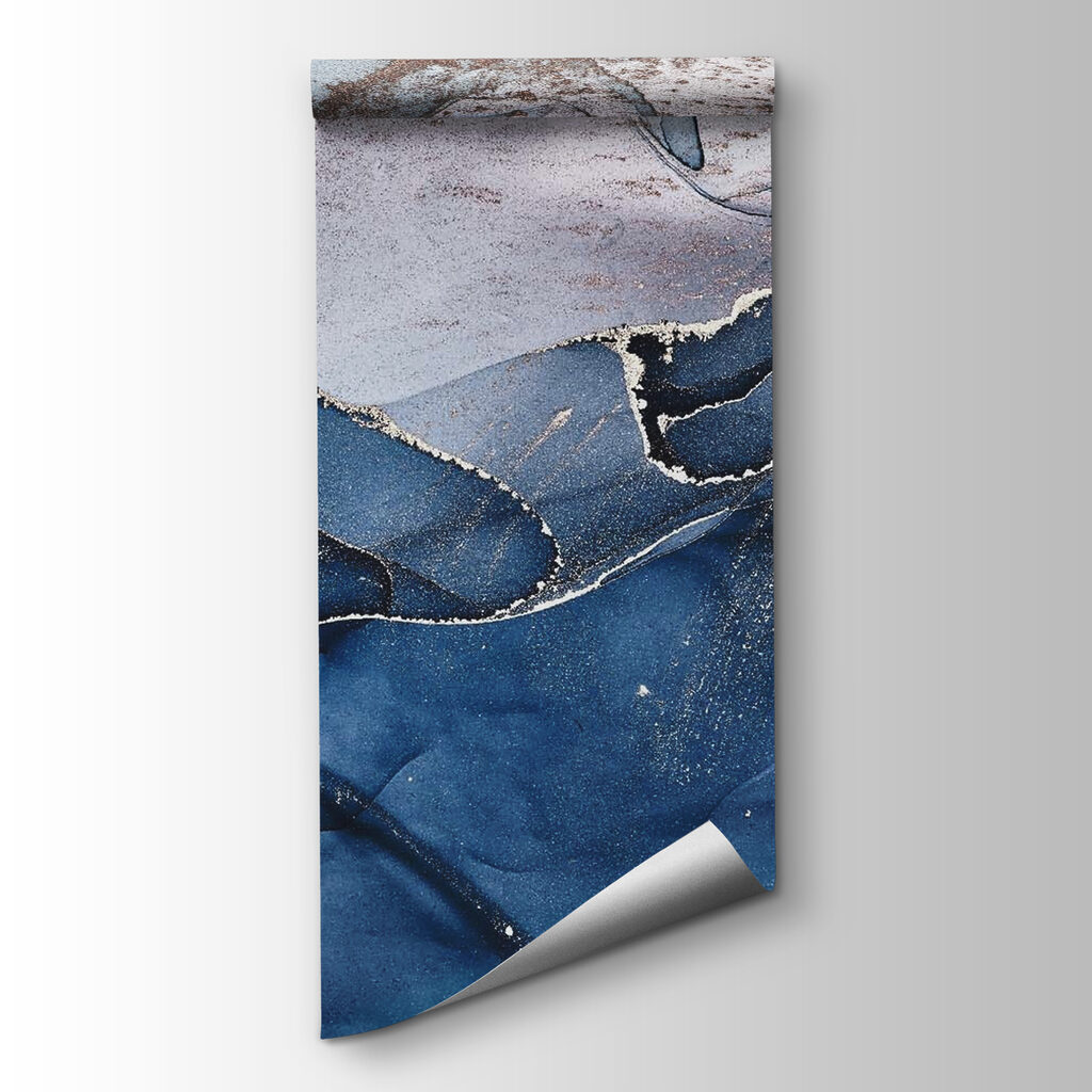 Abstract ocean waves with metallic lines Abstract ocean waves with metallic lines