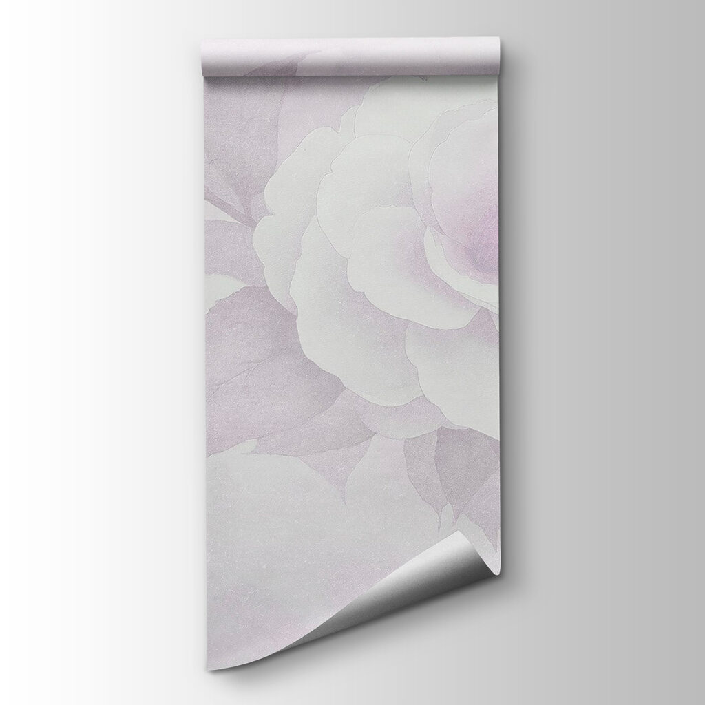 White flower with leaves