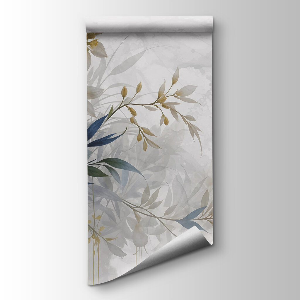 Painting of flowers and leaves Painting of flowers and leaves