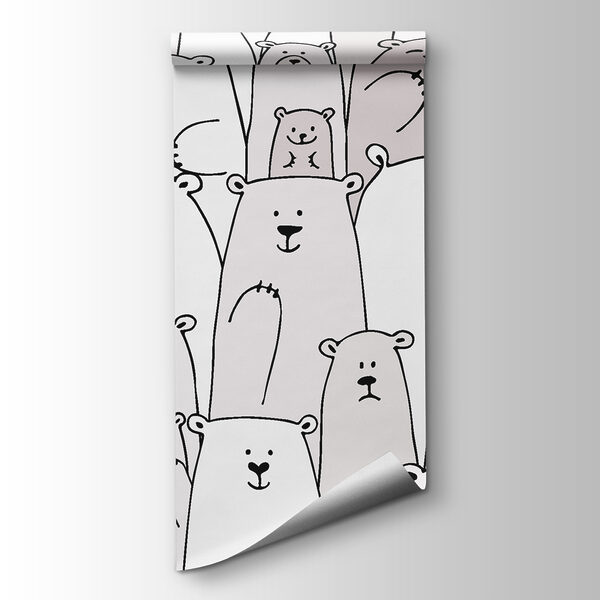 Group of white bears