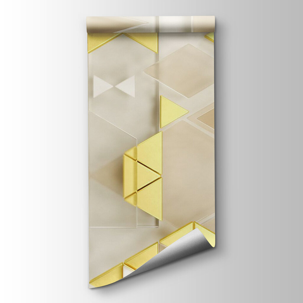 Textured geometric design in soft colors