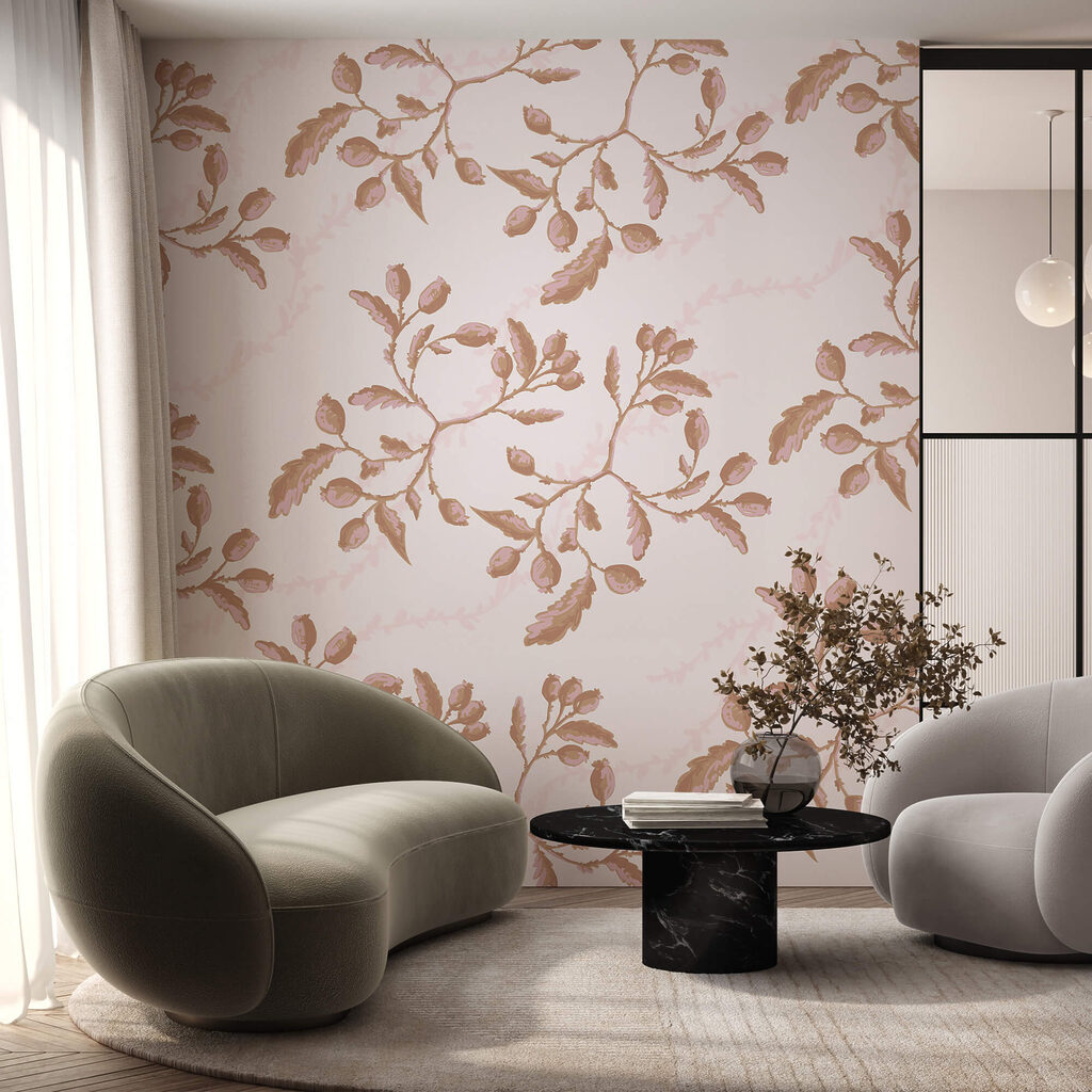 Pattern of leaves and berries Pattern of leaves and berries