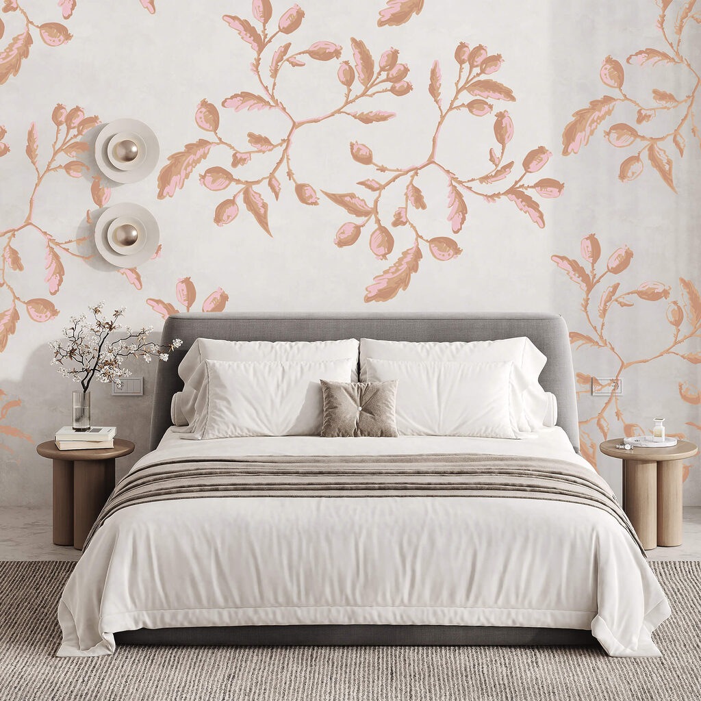 Pattern of leaves and berries Pattern of leaves and berries