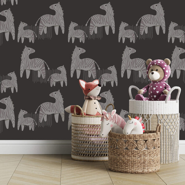 Wall murals Pattern of horses on a black background (SKU: t00403) Wall murals Wall murals Pattern of horses on a black background (SKU: t00403)