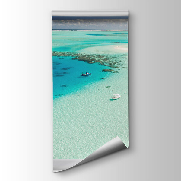 View of a beach from a window View of a beach from a window