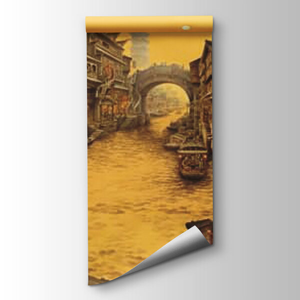 River with boats in a city