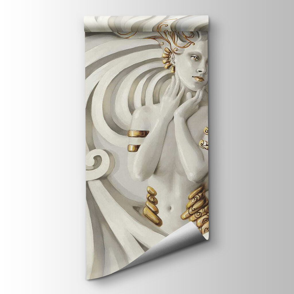 Swirling Elegance in Mythical Embrace